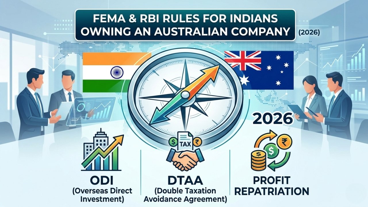 FEMA & RBI Rules for Indians Owning an Australian Company ODI, DTAA & Profit Repatriation (2026)