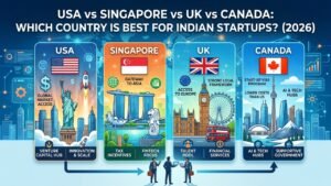 USA vs Singapore vs UK vs Canada Which Country is Best for Indian Startups? (2026)