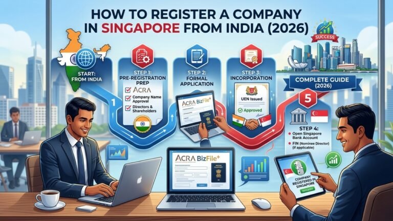 How to Register a Company in Singapore from India — Complete Step-by-Step Guide (2026)