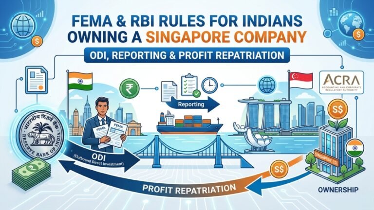 FEMA & RBI Rules for Indians Owning a Singapore Company ODI, Reporting & Profit Repatriation