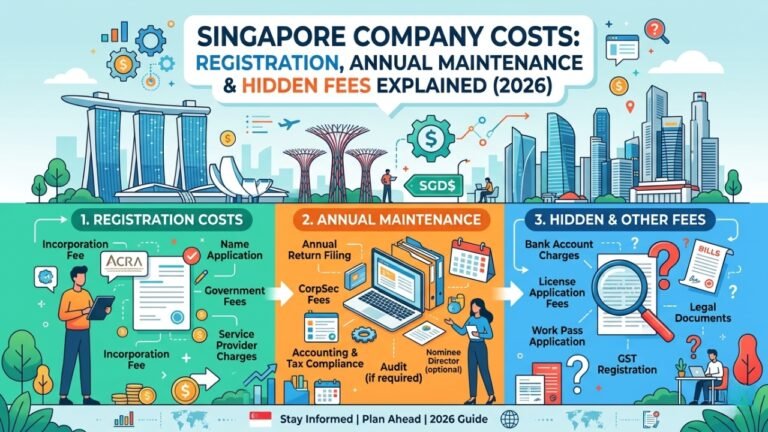 Singapore Company Costs — Registration, Annual Maintenance & Hidden Fees Explained (2026)