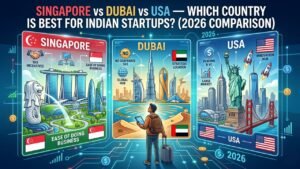 Singapore vs Dubai vs USA Which Country is Best for Indian Startups? (2026 Comparison)