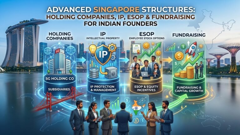 Advanced Singapore Structures Holding Companies, IP, ESOP & Fundraising for Indian Founders
