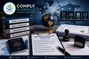 Business expansion checklist for legal documents and cross-border market entry