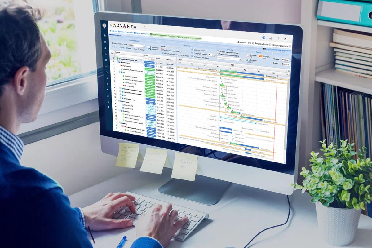 Accounting software on a desktop screen used for company bookkeeping